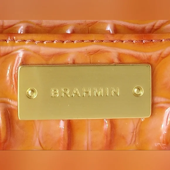 Brahmin Coral Melbourne Medium Asher Crocodile Embossed Leather Tote Bag - Picture 5 of 10